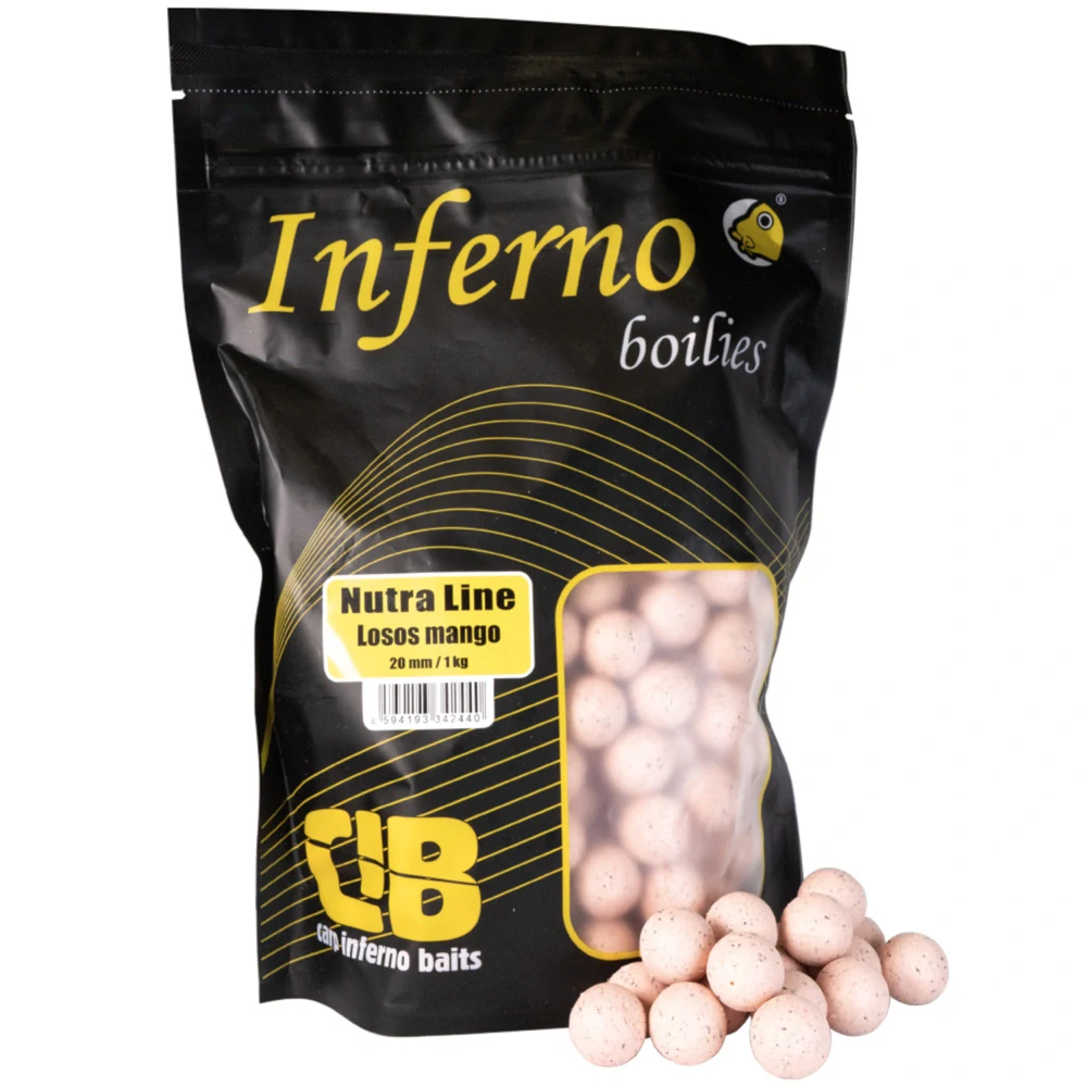 Carp Inferno Boilies Nutra Line - Losos/Mango 20mm, 1 kg