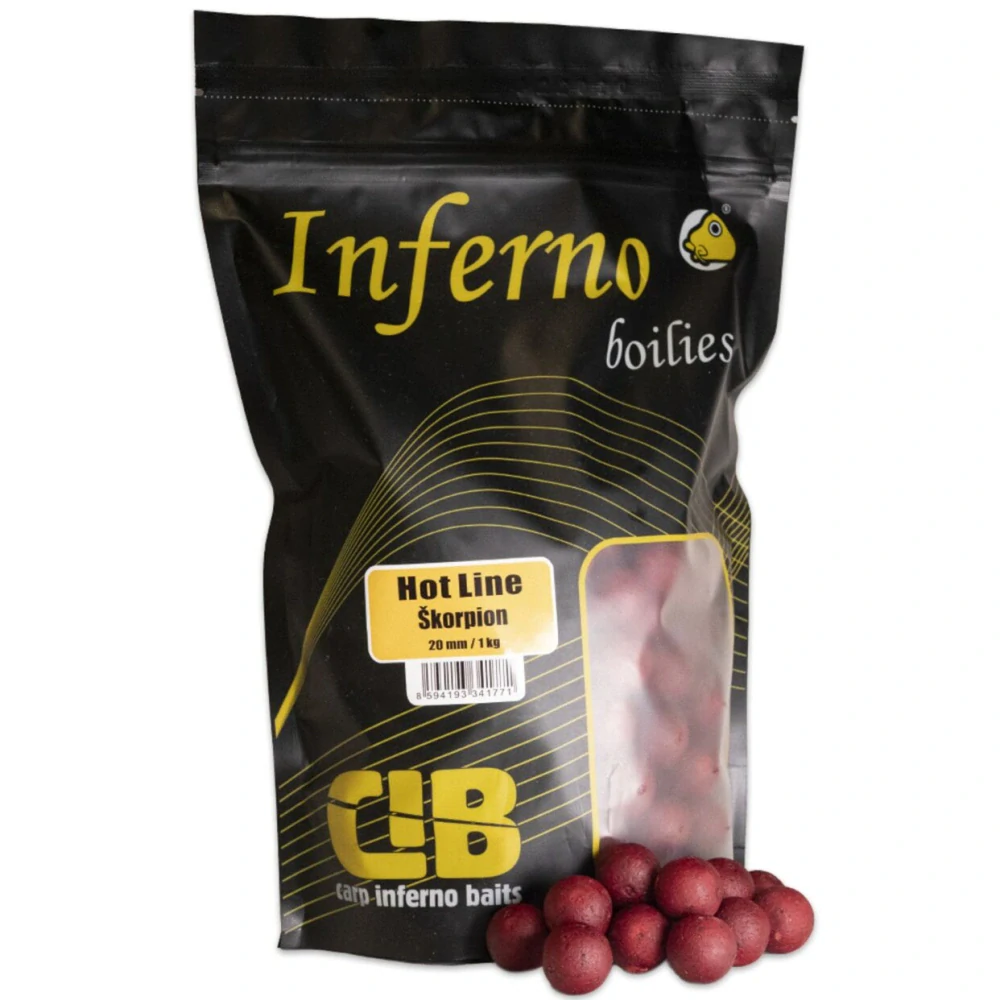 Carp Inferno Boilies Hot Line - Škorpión 1 kg