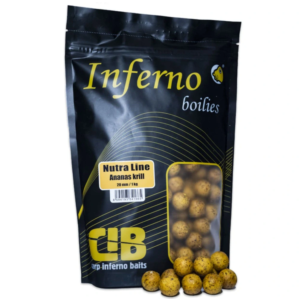 Carp Inferno Boilies Nutra Line - Ananás Krill 1 kg