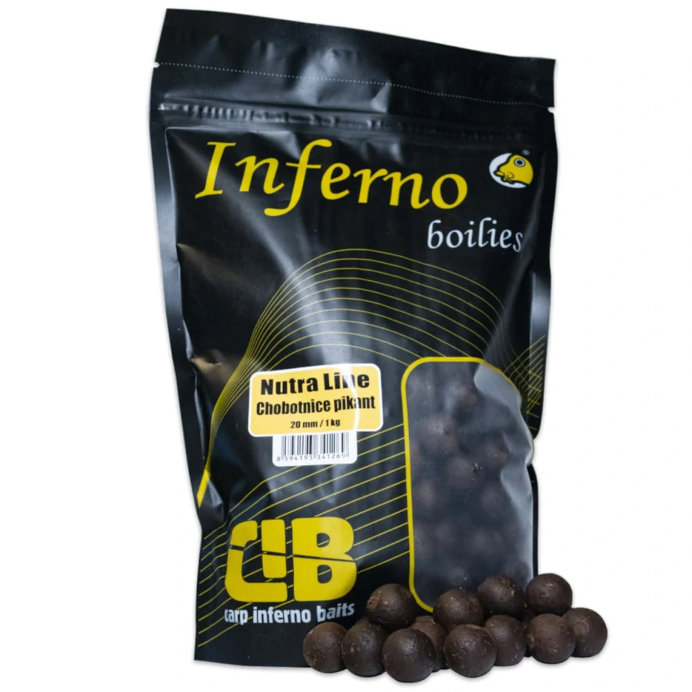 Kaprové Inferno Boilies Nutra Line - Chobotnica Pikant 1 kg, 20mm