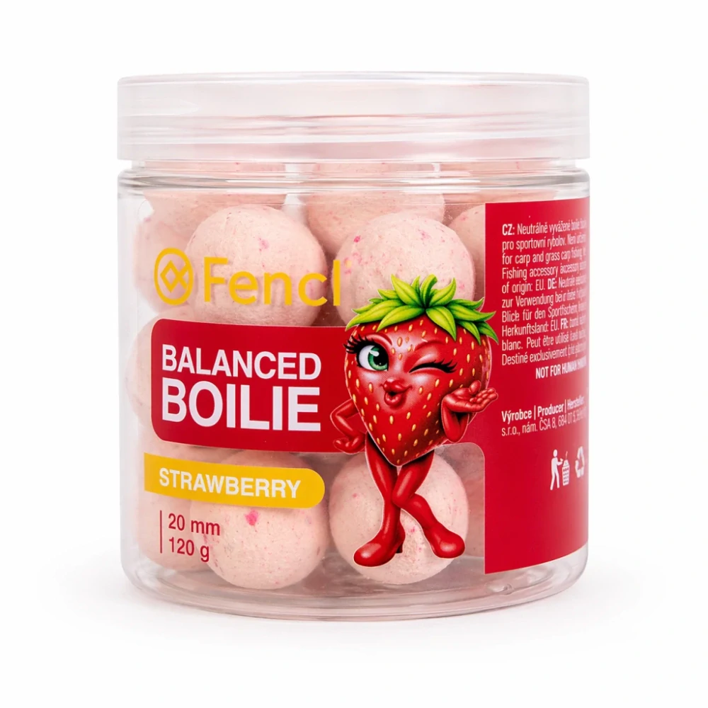Fencl Balanced Boilie Strawberry 120 g