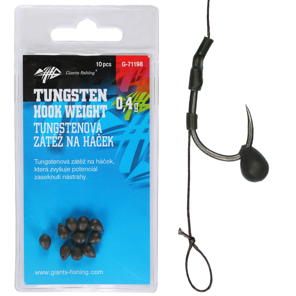 Záťaž na háčik Tungsten Hook weight 0,4g/10ks