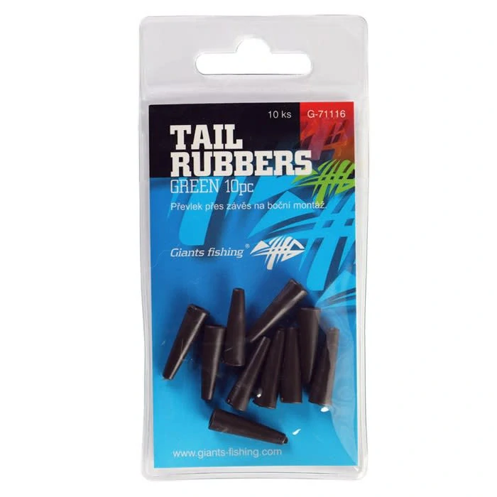 Prevlek na Závesku Tail Rubbers Green / 10ks (20mm)
