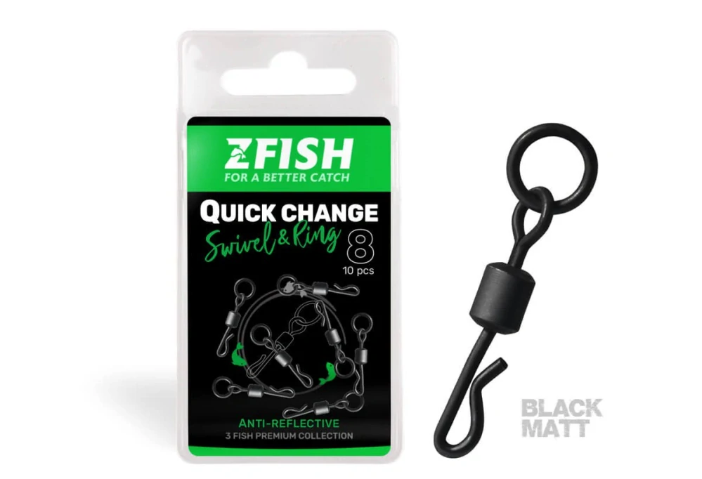 ZFISH OBRÁTLIK QUICK CHANGE SWIVEL WITH RING VEL.8