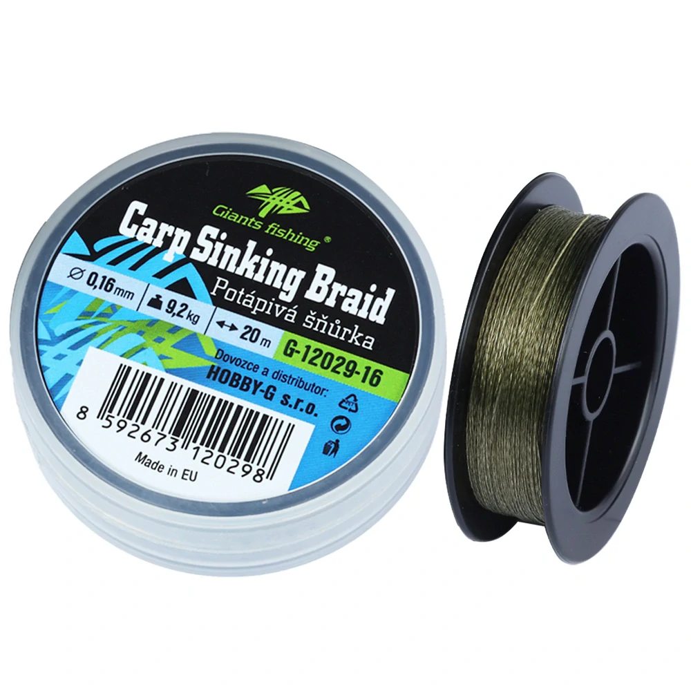 Giants fishing Potápivá splétaná šnúra Carp Sinking Braid 20m