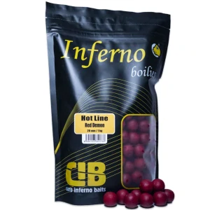 Kaprové Inferno Boilies Hot Line - Červený démon 1 kg