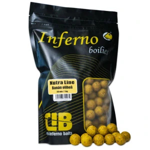 Kaprové Inferno Boilies Nutra Line - Banán/Chobotnica 1 kg