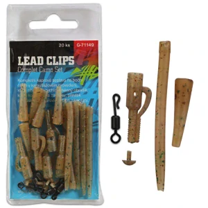 Kompletná sada na bočné olovo Lead Clips Complet Camo Set
