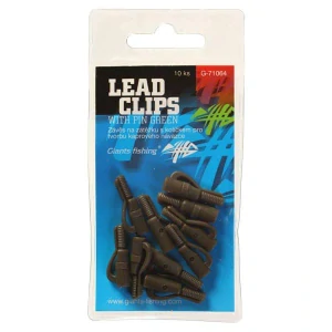 Záves na záťaž Lead clips with pin Green / 10pc