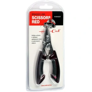 Hell-Cat Nožnice Scissor na pletenú šnúru-S/S Claret-red