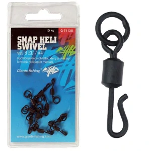 Giants fishing Otočný obratlík Swivel Snap Heli, UK.4 (vel.8 EU)/10ks