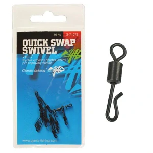 Rýchlovýmenný obratlík Quick Swap Swivel, UK.7 (vel.12 EU) / 10ks