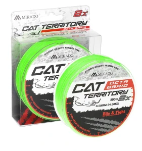 PLETENÁ ŠNÚRA - CAT TERRITORY OCTA BRAID - 0.60mm/61.8kg/300m - FLUO