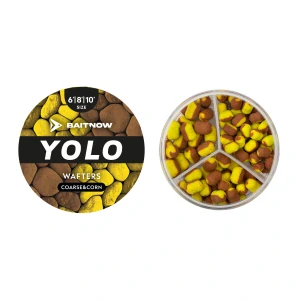 WAFTERS METHOD FEEDER - YOLO YELLOW & BRONZE COARSE & CORN VEĽ. 6/8/10, 24g-bal.