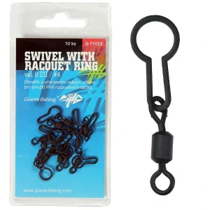 Obratlík Swivel with Racquet ring, UK.4 (veľ.8 EU)/10ks