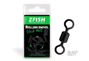 ZFISH OBRÁTLIK ROLLING SWIVEL BLACK MATT VEL.8/28KG