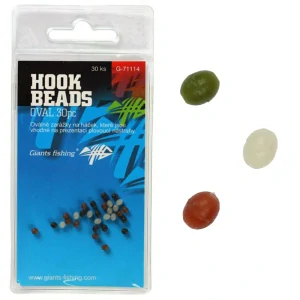 Zarážka na háčik Hook Beads Oval, 30ks