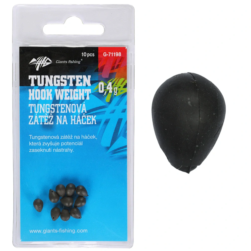 Záťaž na háčik Tungsten Hook weight 0,4g/10ks
