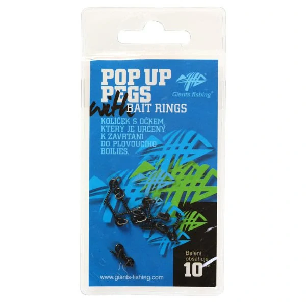 Kolíček s očkom Pop Up Pegs with Bait Rings (10ks)