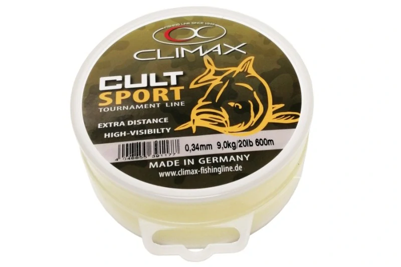 CLIMAX silon CULT SPORT fluo-žltý 600m/0,34mm/9kg