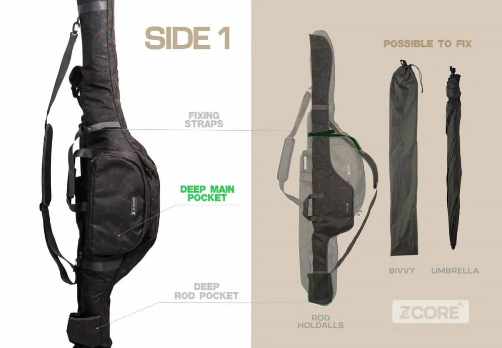 ZFISH PÚZDRO NA 2 PRÚTY Z-CORE ELITE CARP HOLDALL 2 RODS
