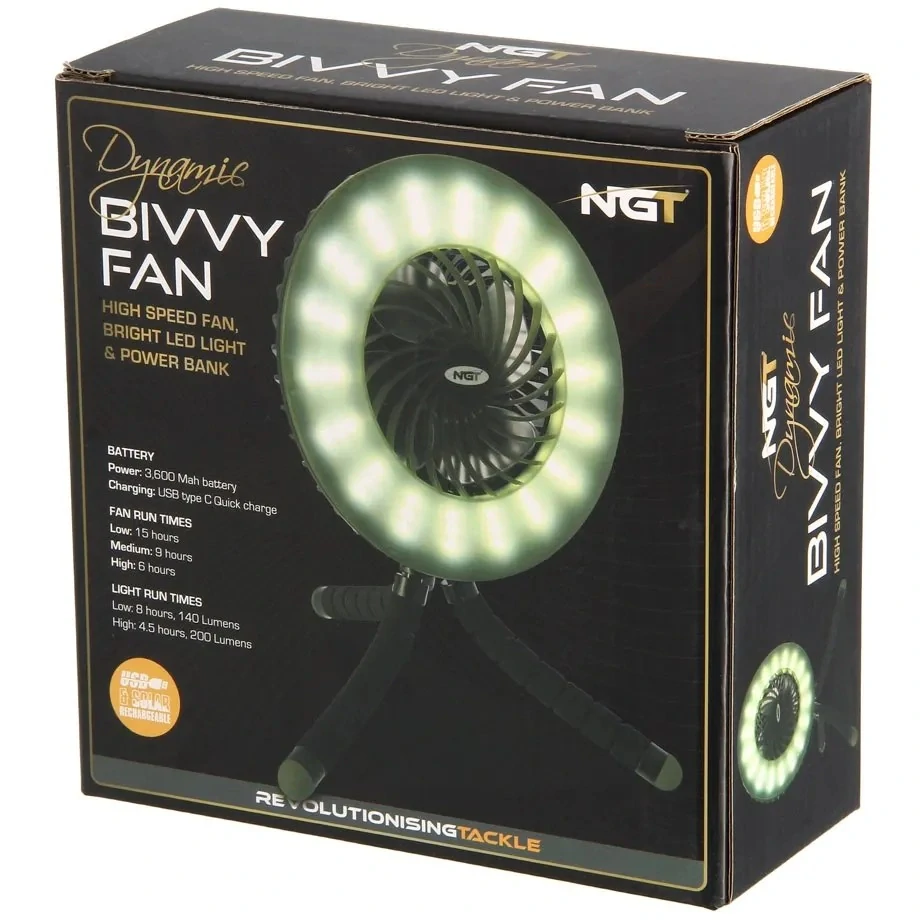 NGT VENTILÁTOR DYNAMIC FAN & BIVVY LIGHT